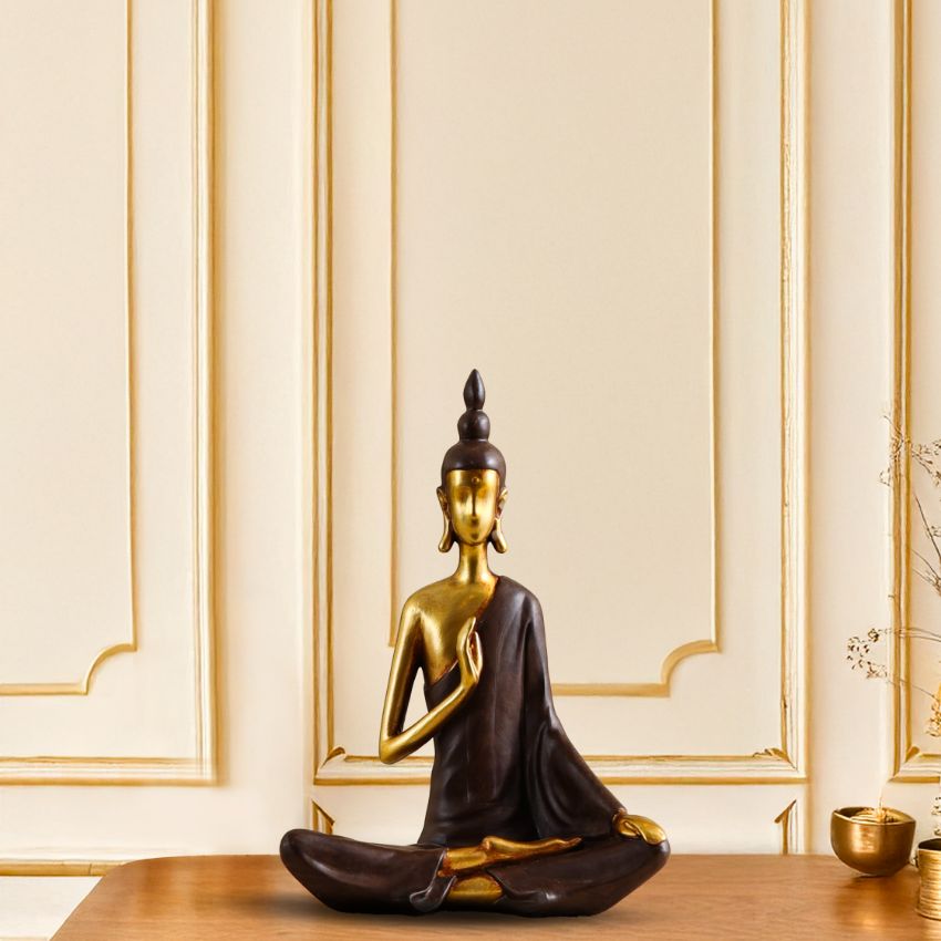 Classy Modern Serene Buddha Figurine | 6 x 7 inches