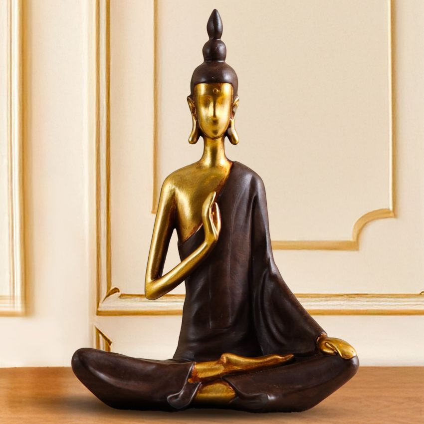 Classy Modern Serene Buddha Figurine | 6 x 7 inches