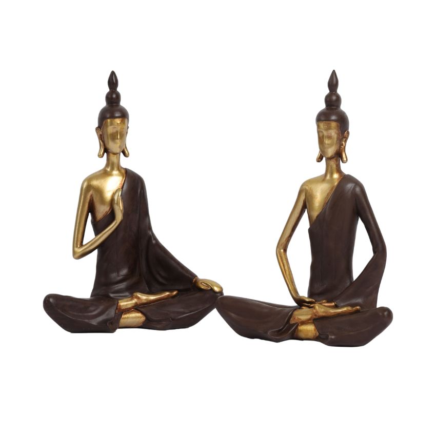 Classy Modern Serene Buddha Figurine | 6 x 7 inches