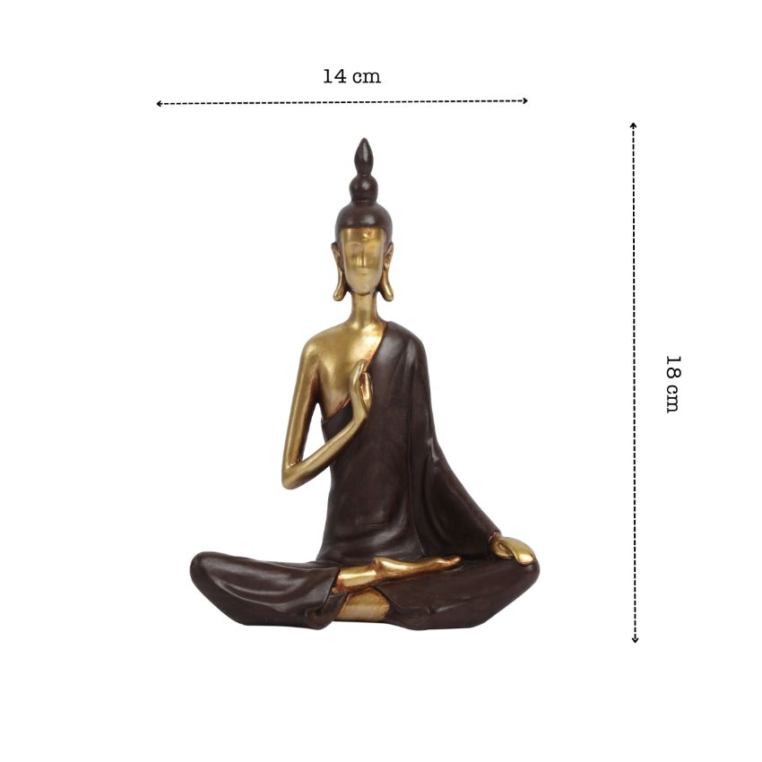 Classy Modern Serene Buddha Figurine | 6 x 7 inches