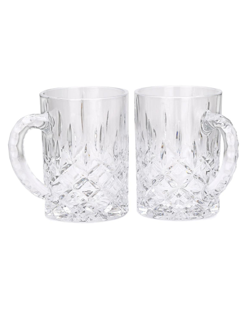 Heavy-Duty Clear Glass Beer Mugs | 450ml | 4 x 5 inches