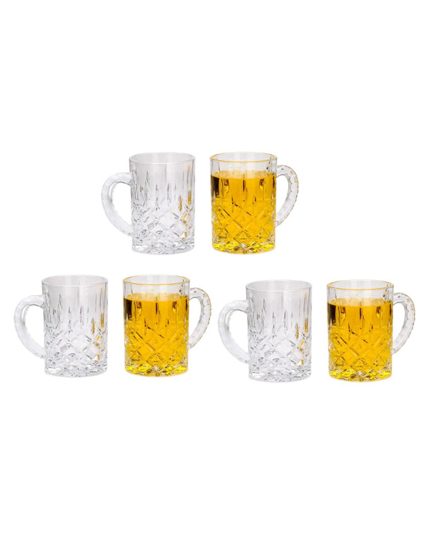 Heavy-Duty Clear Glass Beer Mugs | 450ml | 4 x 5 inches