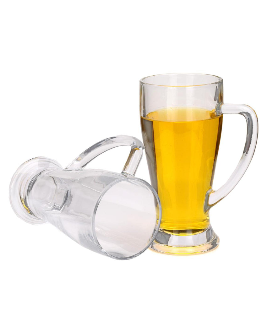 Durable Clear Glass Beer Mugs | 250ml | 3 x 6 inches