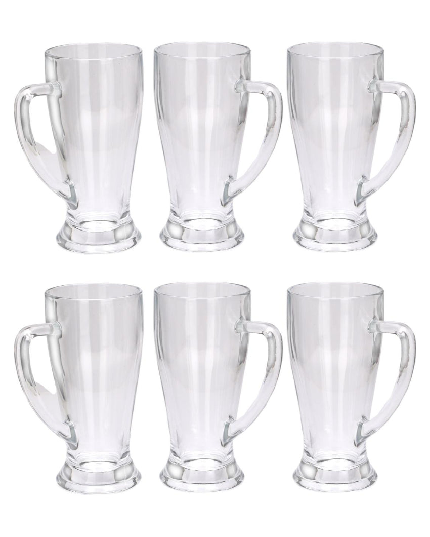 Durable Clear Glass Beer Mugs | 250ml | 3 x 6 inches