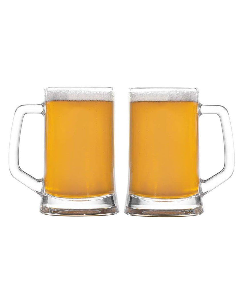 Table Setting Clear Beer Mug With Handle | 400ml | 3 x 5 inches