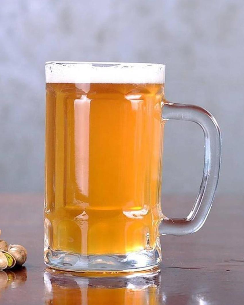 Classic Tavern Clear Glass Beer Mugs | 400ml | 4 x 6 inches