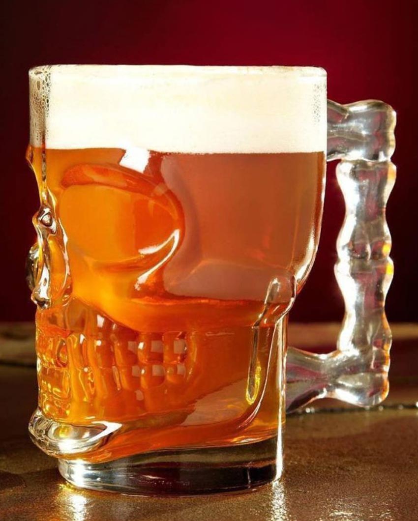 Everyday Essential Clear Glass Beer Mugs | 500ml | 4 x 5 inches