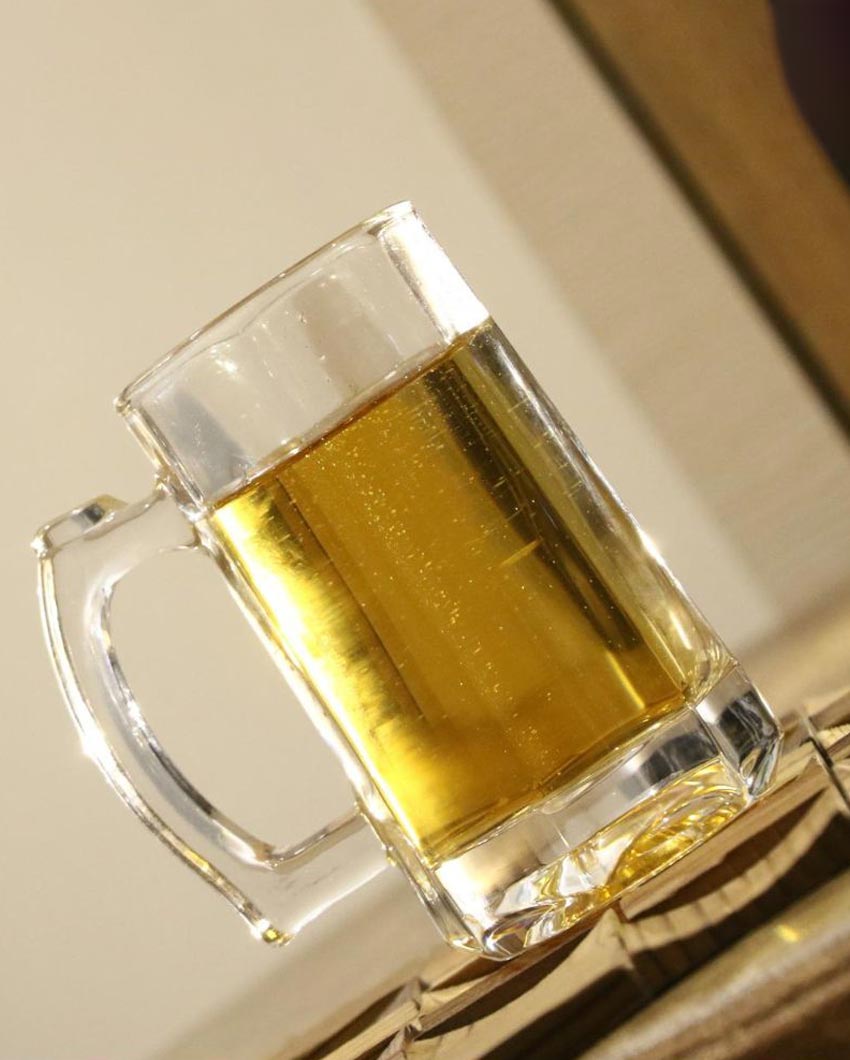 Crystal Clear Glass Beer Mugs | 400ml | 4 x 6 inches