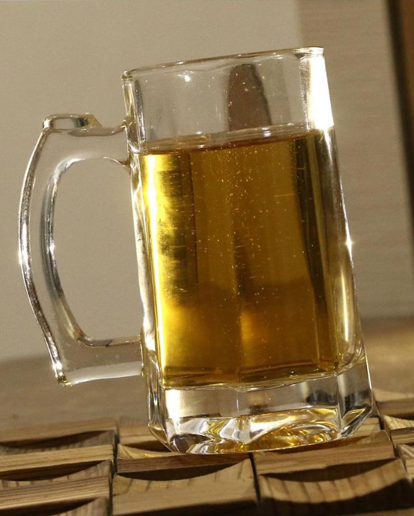 Crystal Clear Glass Beer Mugs | 400ml | 4 x 6 inches