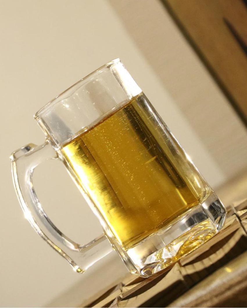 Crystal Clear Glass Beer Mugs | 400ml | 4 x 6 inches