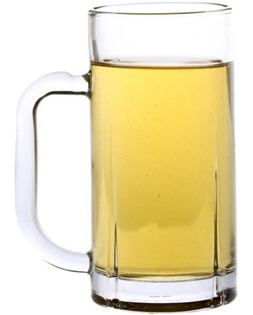 Pub Style Clear Glass Beer Mugs | 300ml | Set of 2