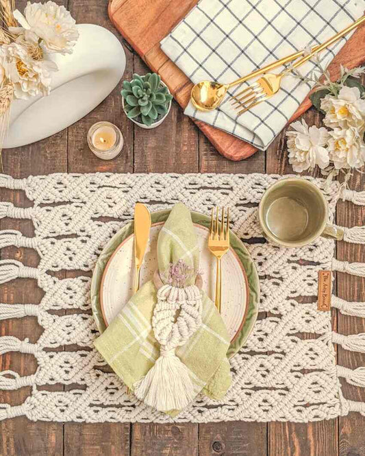 Bohemian Cotton Table Mat | 20 x 12 inches