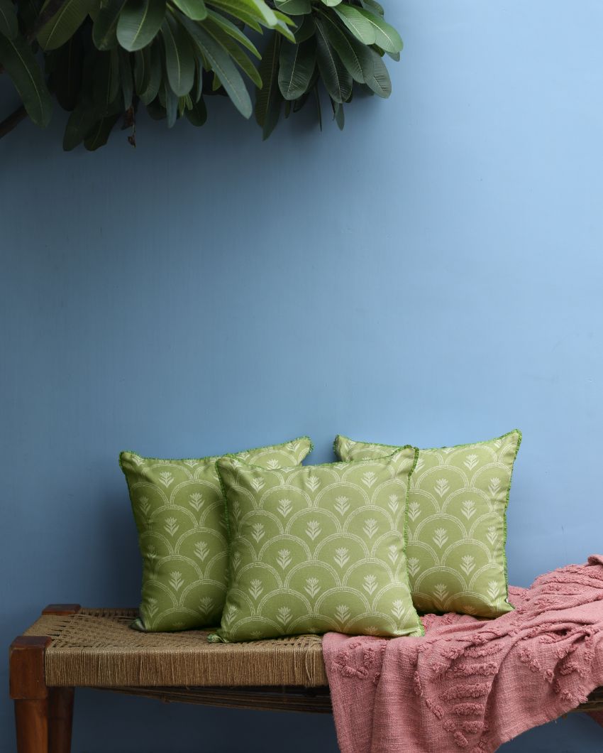 Carnation Cotton Cushion Covers | 16 x 16 inches
