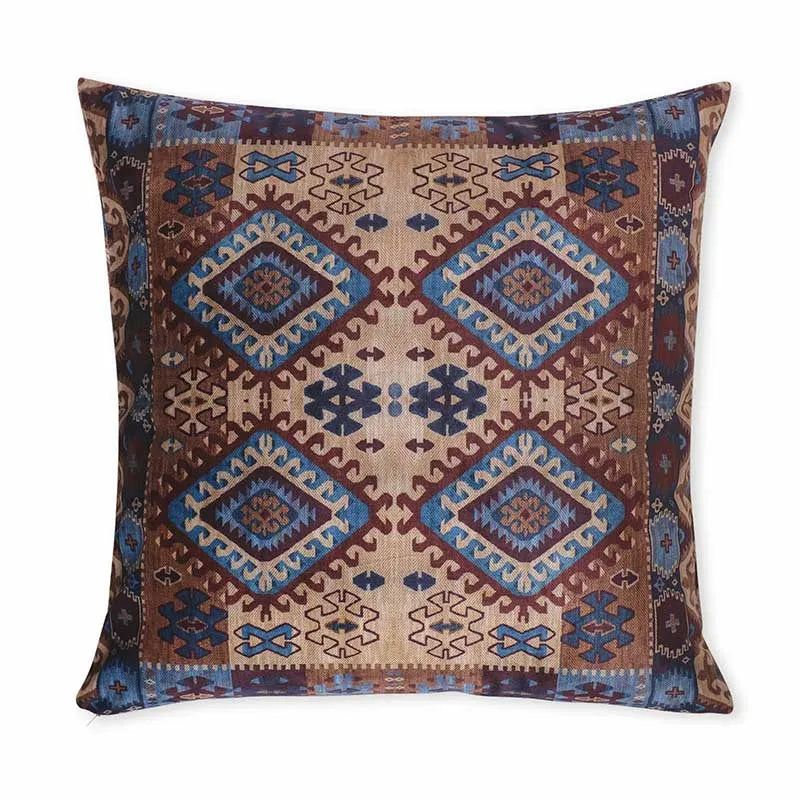 Catalina Aztec Design Cushion Covers | Set Of 2 | Multiple colors Brown