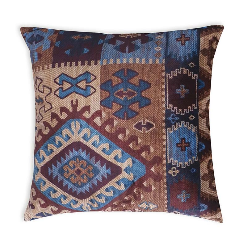 Catalina Aztec Design Cushion Covers | Set Of 2 | Multiple colors Brown