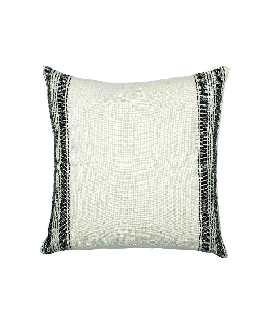 Classic Stripe Black Cushion Covers | Set of 2 | 16 x 16 inches