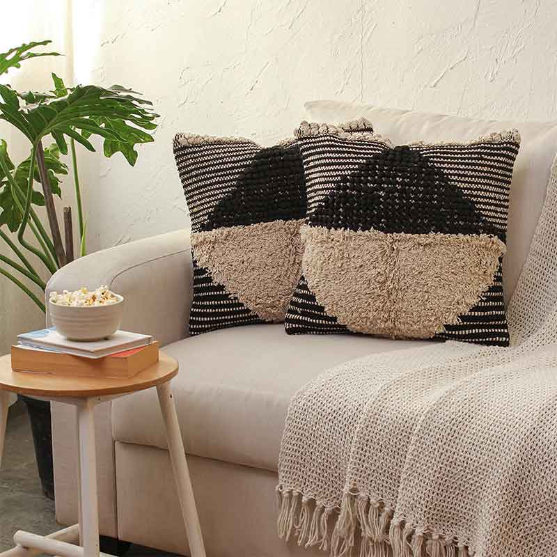 Kani Cushion Covers | 16 x 16 Inches | Single, Set Of 2 Set Of 2