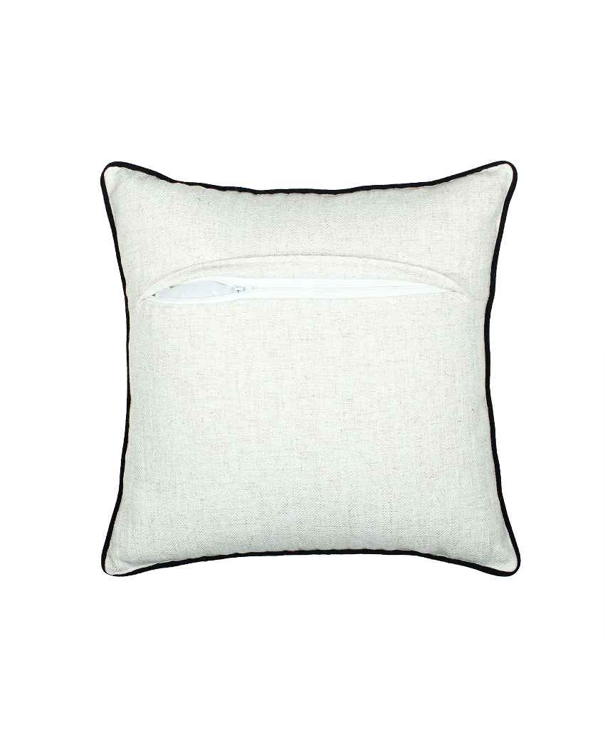 Safaid Ivory Cushion Covers | Set of 2 | 16 x 16 inches