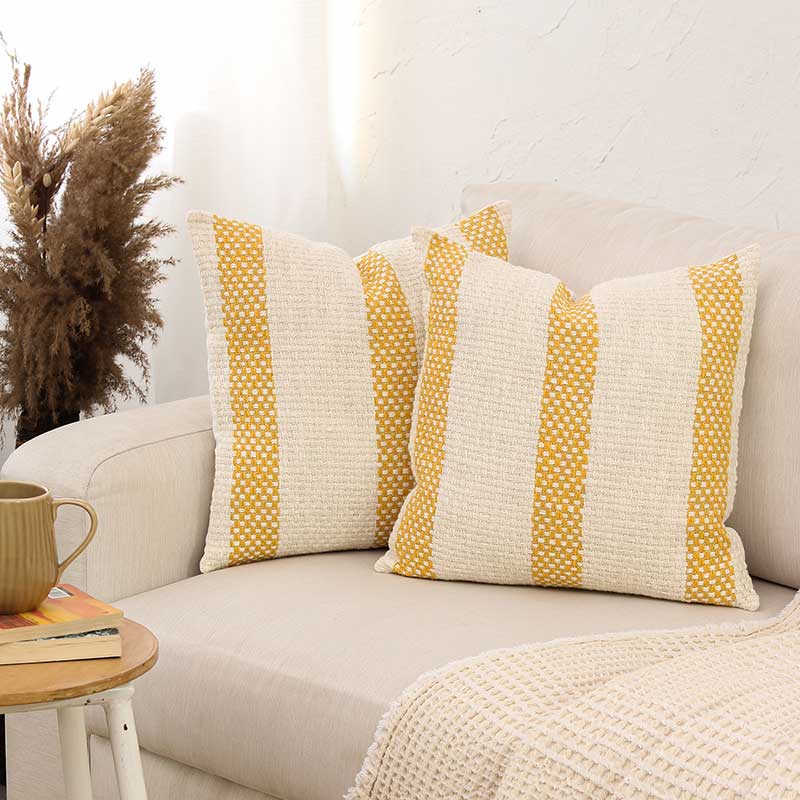Shivalik Cotton Cushion Covers | Set Of 2 | 16x16 Inches