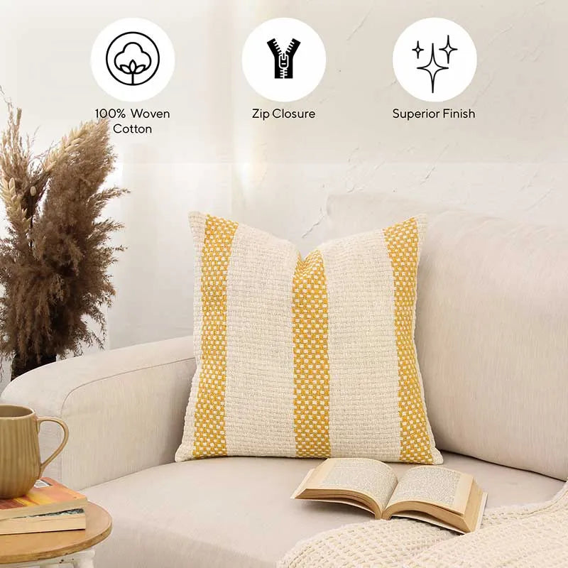 Shivalik Cotton Cushion Covers | Set Of 2 | 16x16 Inches