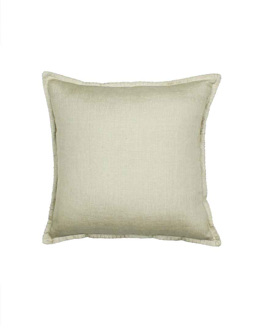 Tamarind Beige Modern Cushion Covers | Set of 2 | 16 x 16 inches