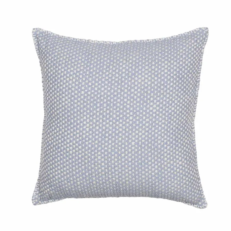 Light Blue Vishu Cotton Cushion Covers | Set Of 2 | 24 x 24 inches