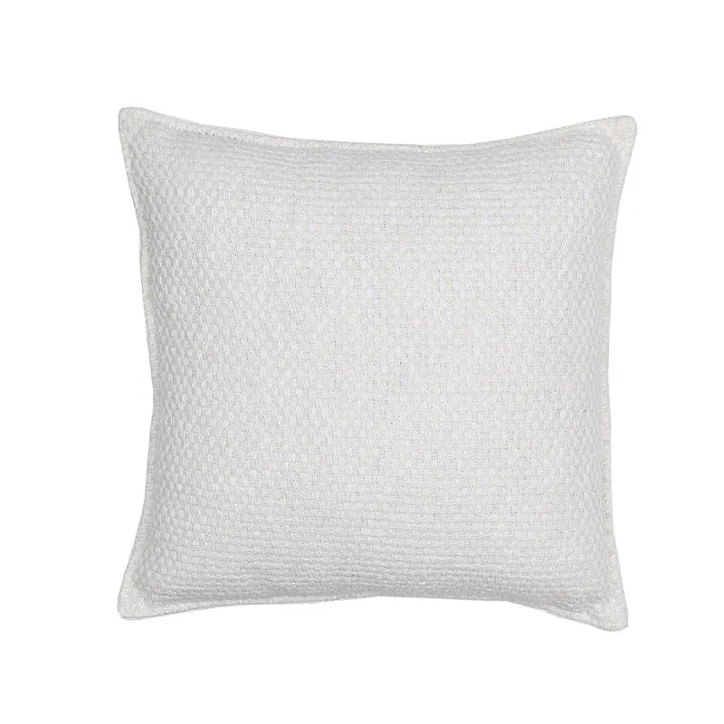 Off White Vanya Cotton Cushion Cover | 16 x 16 Inches