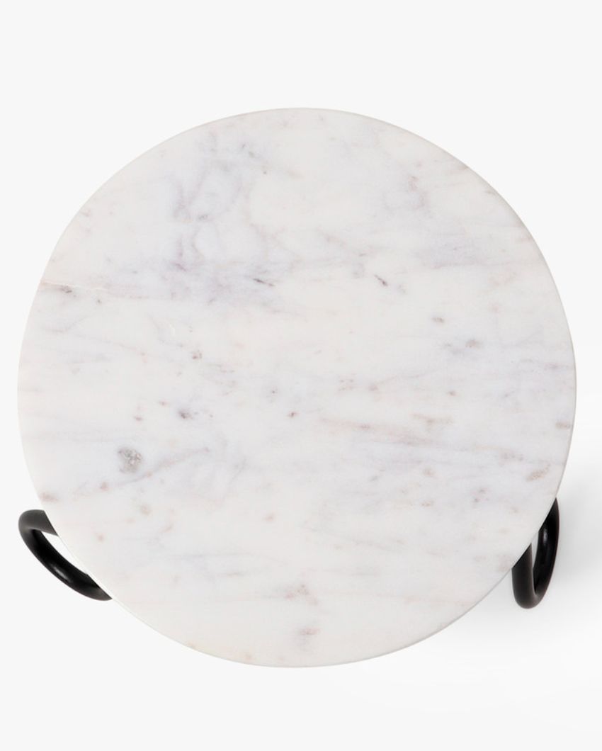 Classic White Marble Cake Stand | Multiple Designs