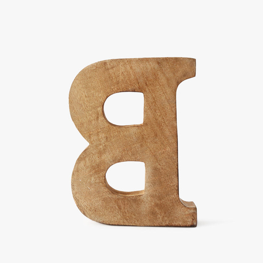 Artful Beaded Wooden Letter B Ornament | 6 x 2 x 8 inches