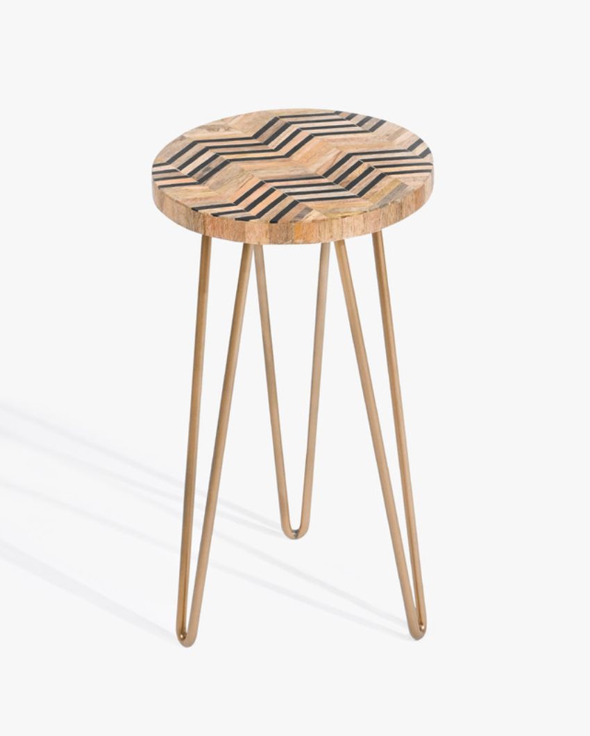 Chevron Small Side Table