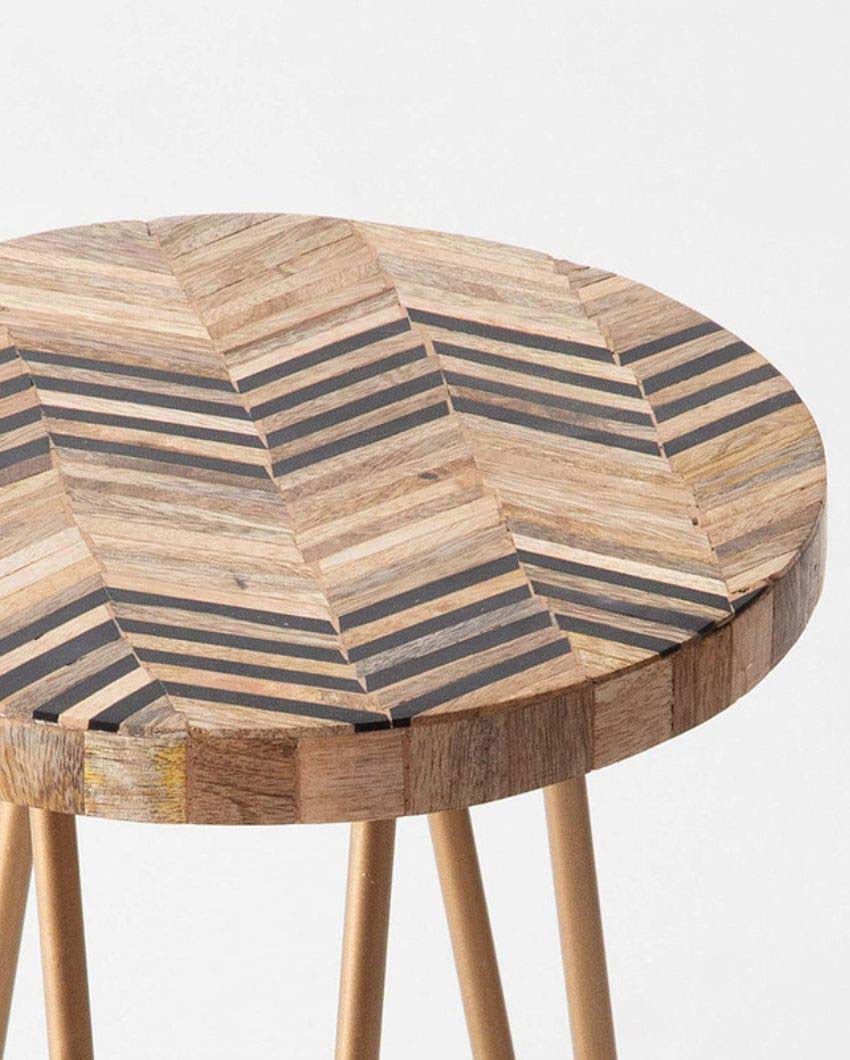 Chevron Small Side Table
