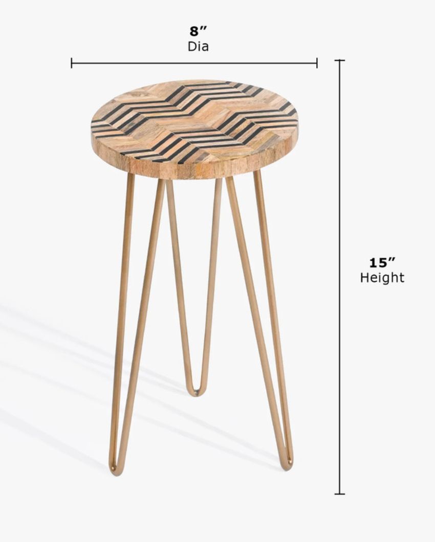 Chevron Small Side Table