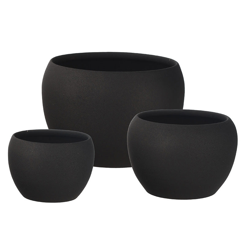 Matte Finished Elegant Table Top Planters | Set Of 3 - Dusaan