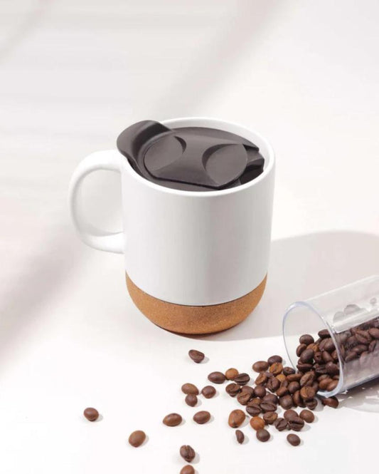 Corg Sliding Cap Ceramic Coffee Mug | 360 ml