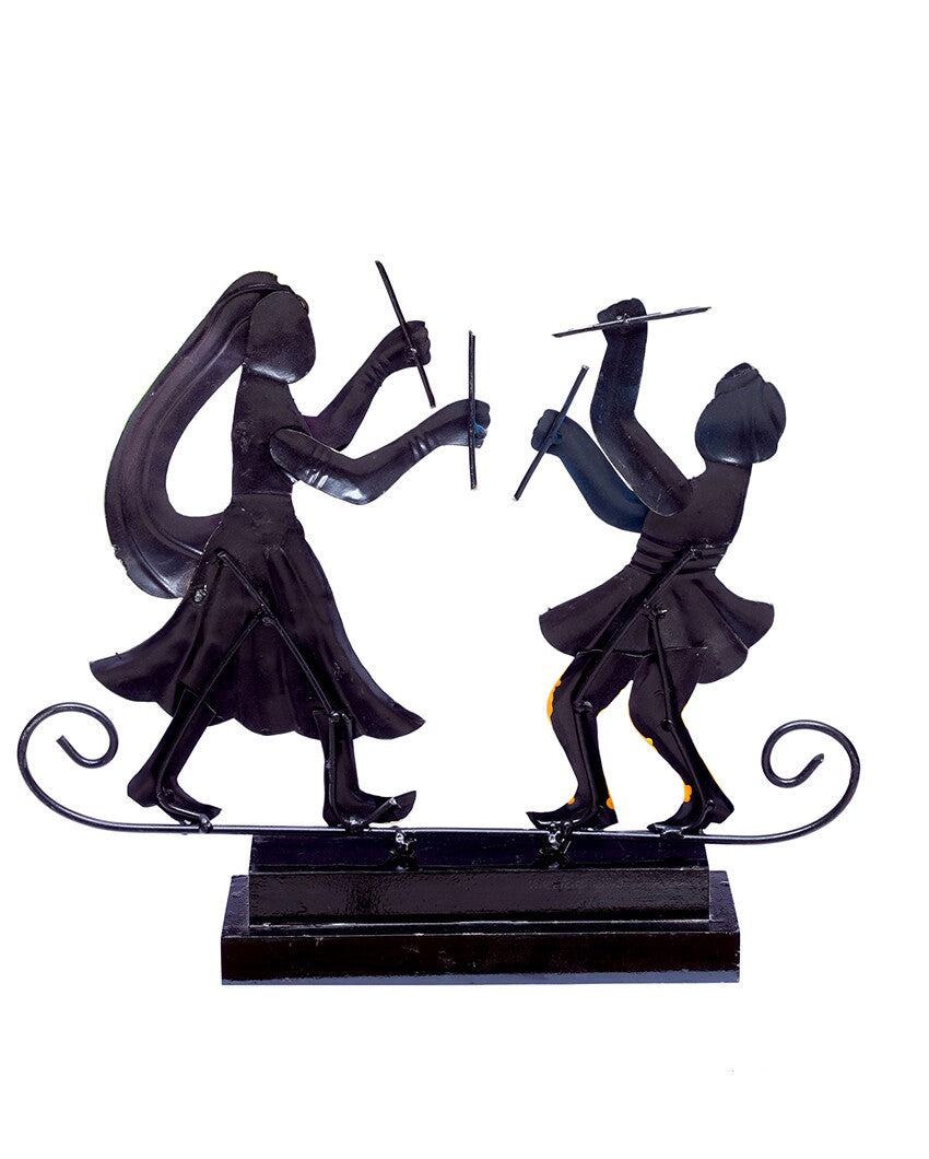 Cultural Decorative Dancing Couple Showpiece | 15 x 3 x 12 inches