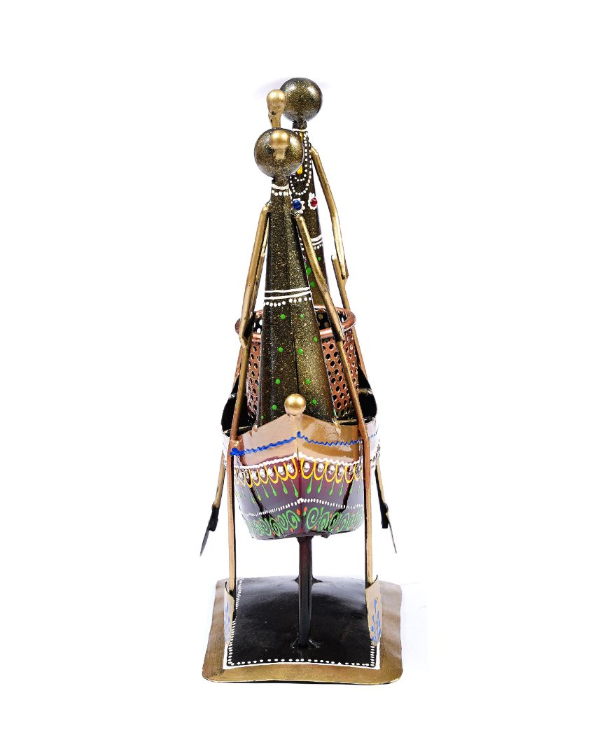 Boat Miniature Showpiece with Pen Stand | 10 x 3 x 11 inches