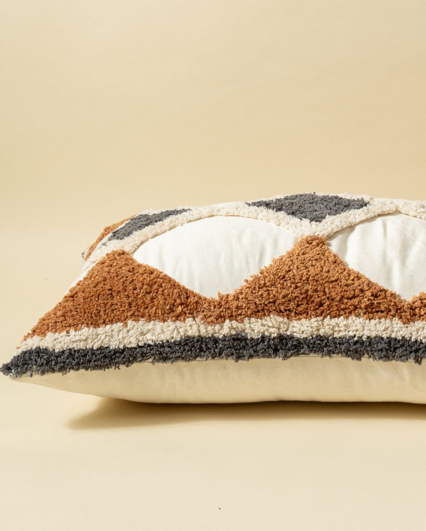 Diamond Boho Cotton Cushion Cover | 18 x 24 inches