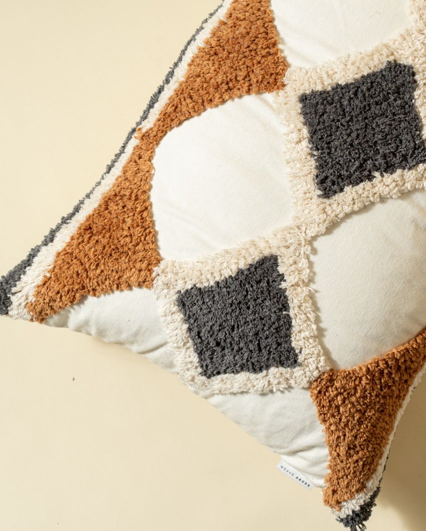 Diamond Boho Cotton Cushion Cover | 18 x 24 inches
