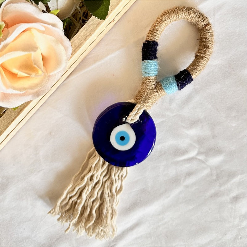 Attractive Jute Evil Eye Door Hanging Decor - Dusaan