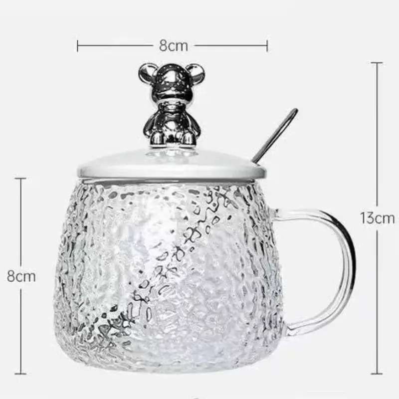 Nordic Textured Glass Mug Default Title