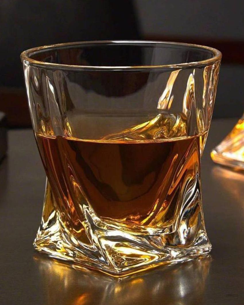Weighted Bottom Whiskey Glasses | 270ml | 4 x 4 inches