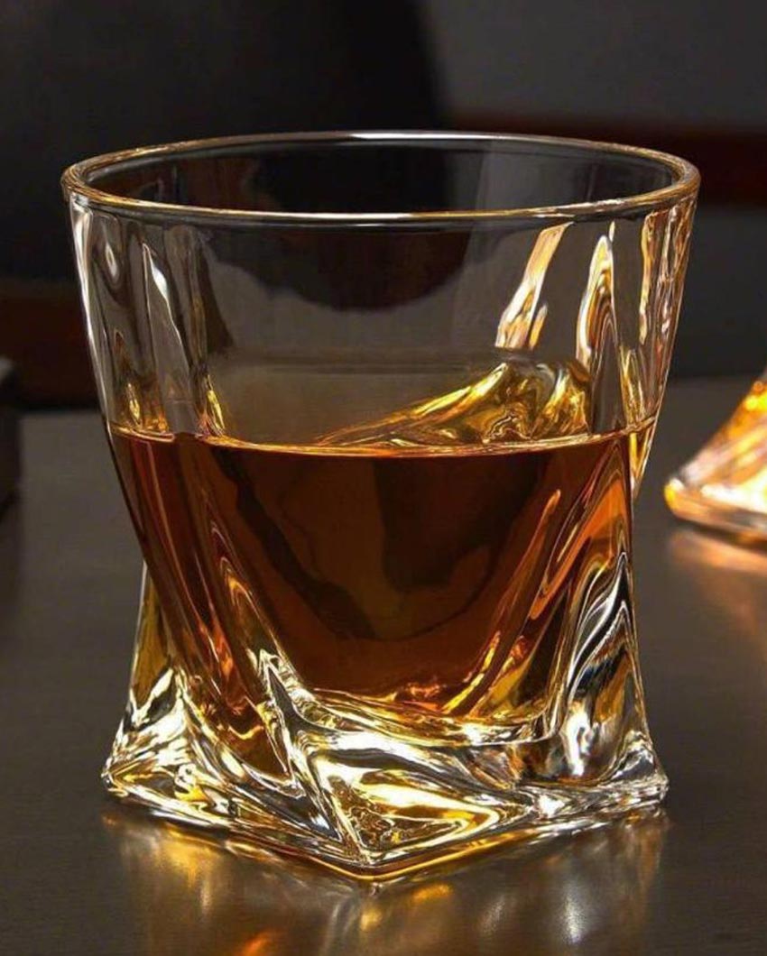 Weighted Bottom Whiskey Glasses | 270ml | 4 x 4 inches