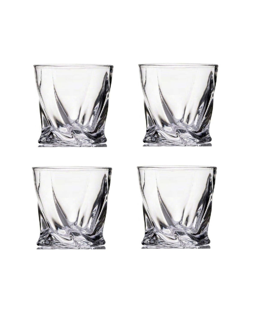 Weighted Bottom Whiskey Glasses | 270ml | 4 x 4 inches