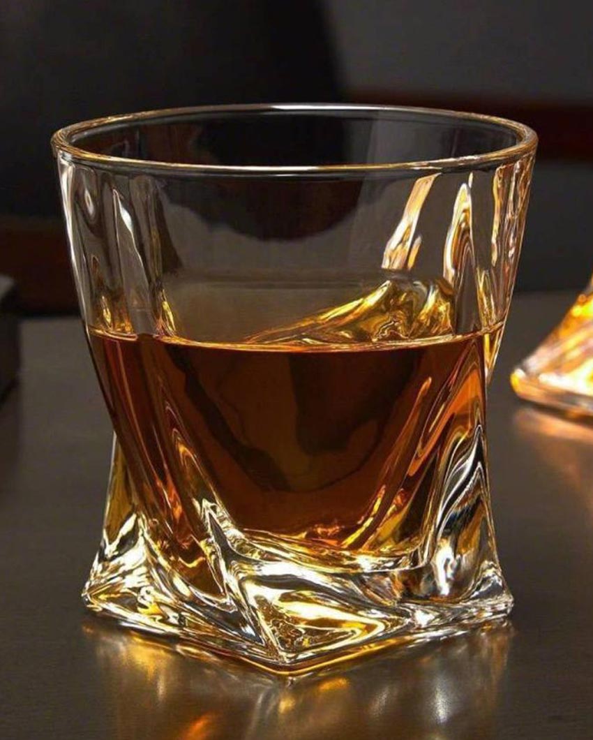Weighted Bottom Whiskey Glasses | 270ml | 4 x 4 inches