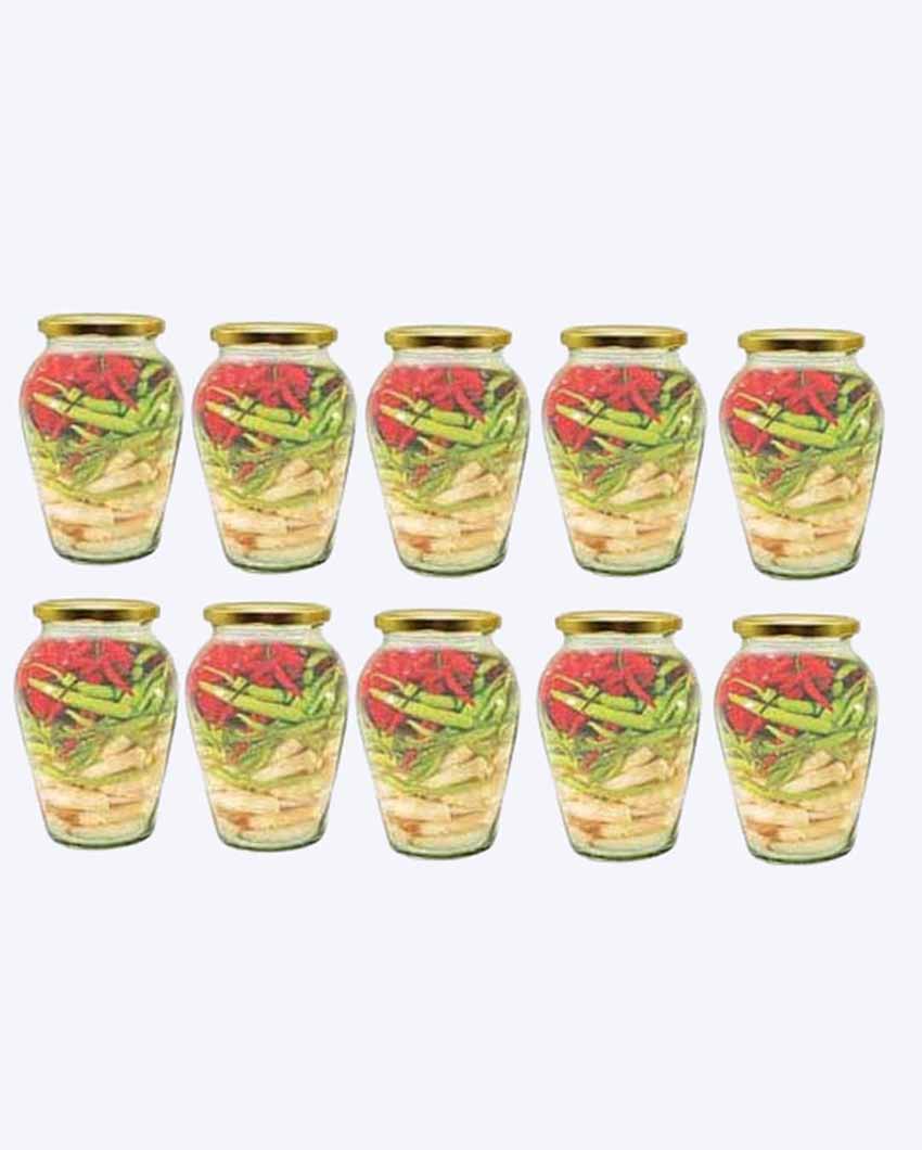 Spacious Somil Clear Glass Jar for Kitchen Pantry Storage | 1000 ML | 5 x 5 inches