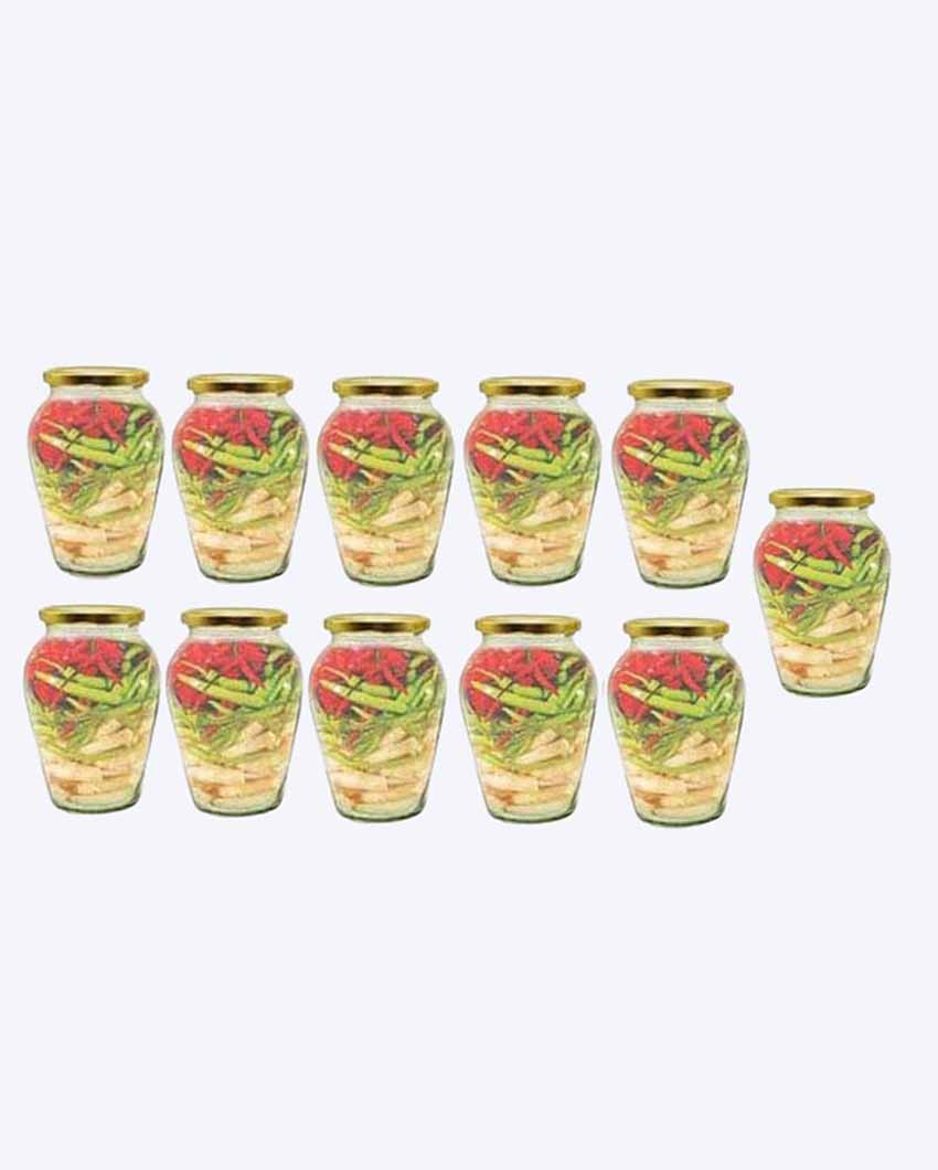 Spacious Somil Clear Glass Jar for Kitchen Pantry Storage | 1000 ML | 5 x 5 inches