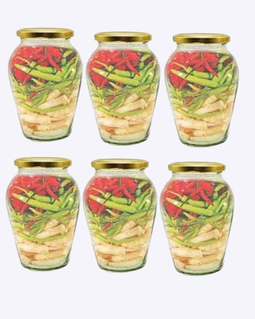 Spacious Somil Clear Glass Jar for Kitchen Pantry Storage | 1000 ML | 5 x 5 inches