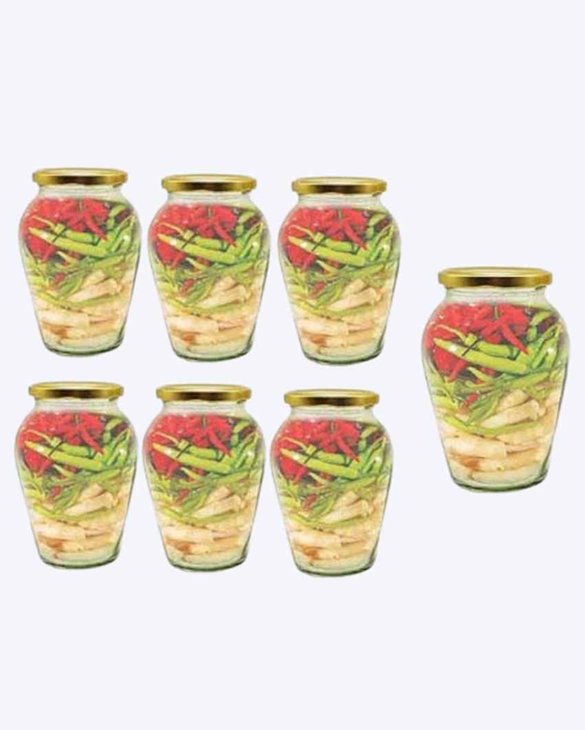 Spacious Somil Clear Glass Jar for Kitchen Pantry Storage | 1000 ML | 5 x 5 inches