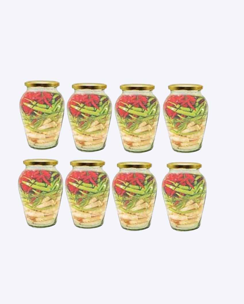 Spacious Somil Clear Glass Jar for Kitchen Pantry Storage | 1000 ML | 5 x 5 inches