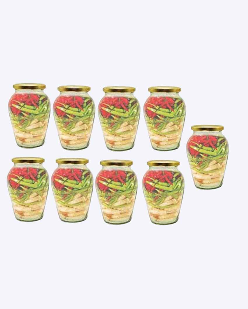 Spacious Somil Clear Glass Jar for Kitchen Pantry Storage | 1000 ML | 5 x 5 inches